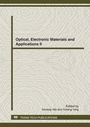 Cover: Optical, Electronic Materials and Applications II - Trans Tech Publications Ltd