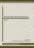 Cover: Automatic Manufacturing Systems II - Trans Tech Publications Ltd
