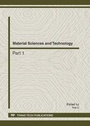 Cover: Material Sciences and Technology - Trans Tech Publications Ltd