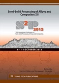 Cover: Semi-Solid Processing of Alloys and Composites XII - Trans Tech Publications Ltd