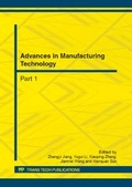 Cover: Advances in Manufacturing Technology - Trans Tech Publications Ltd