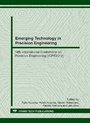 Cover: Emerging Technology in Precision Engineering XIV - Trans Tech Publications Ltd