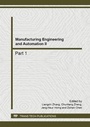 Cover: Manufacturing Engineering and Automation II - Trans Tech Publications Ltd