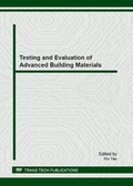 Cover: Testing and Evaluation of Advanced Building Materials - Trans Tech Publications Ltd