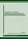Cover: Progress in Functional Manufacturing Technologies III - Trans Tech Publications Ltd