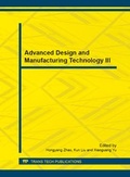 Cover: Advanced Design and Manufacturing Technology III - Trans Tech Publications Ltd