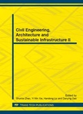 Cover: Civil Engineering, Architecture and Sustainable Infrastructure II - Trans Tech Publications Ltd