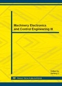 Cover: Machinery Electronics and Control Engineering III - Trans Tech Publications Ltd