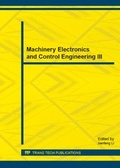 Cover: Machinery Electronics and Control Engineering III - Trans Tech Publications Ltd