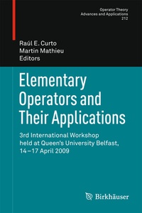 Abbildung von: Elementary Operators and Their Applications - Birkhäuser