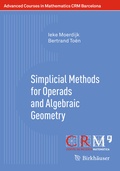 Cover: Simplicial Methods for Operads and Algebraic Geometry - Birkh&auml;user