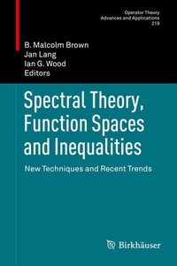 Abbildung von: Spectral Theory, Function Spaces and Inequalities - Birkhäuser