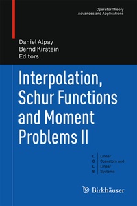 Abbildung von: Interpolation, Schur Functions and Moment Problems II - Birkhäuser