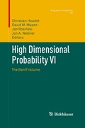 Cover: High Dimensional Probability VI - Birkh&auml;user