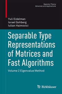 Abbildung von: Separable Type Representations of Matrices and Fast Algorithms - Birkhäuser