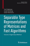 Cover: Separable Type Representations of Matrices and Fast Algorithms - Birkh&auml;user