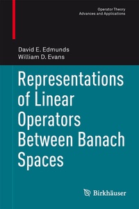 Abbildung von: Representations of Linear Operators Between Banach Spaces - Birkhäuser