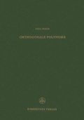 Cover: Orthogonale Polynome - Birkh&auml;user