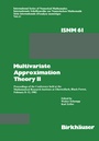 Cover: Multivariate Approximation Theory II - Birkhäuser