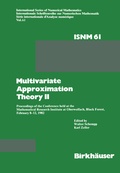 Cover: Multivariate Approximation Theory II - Birkh&auml;user