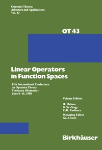 Abbildung von: Linear Operators in Function Spaces - Birkhäuser