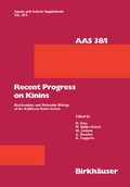 Cover: Recent Progress on Kinins - Birkh&auml;user