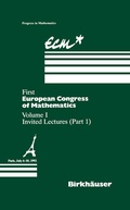 Cover: First European Congress of Mathematics Paris, July 6-10, 1992 - Birkh&auml;user