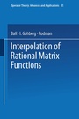 Cover: Interpolation of Rational Matrix Functions - Birkh&auml;user