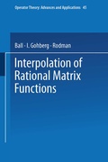 Cover: Interpolation of Rational Matrix Functions - Birkh&auml;user