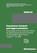 Cover: Functional Analysis and Approximation - Birkh&auml;user