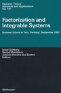 Cover: Factorization and Integrable Systems - Birkh&auml;user