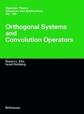 Cover: Orthogonal Systems and Convolution Operators - Springer