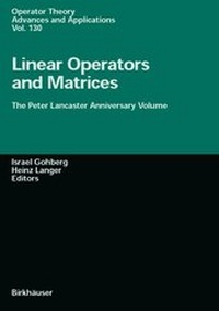 Abbildung von: Linear Operators and Matrices - Springer