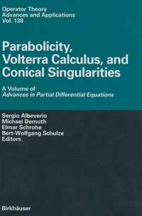Enlarge image Cover: Parabolicity, Volterra Calculus, and Conical Singularities - Birkhäuser