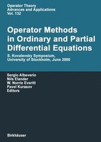 Abbildung von: Operator Methods in Ordinary and Partial Differential Equations - Springer