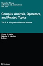 Cover: Complex Analysis, Operators, and Related Topics - Birkhäuser