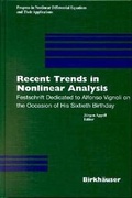 Cover: Recent Trends in Nonlinear Analysis - Springer