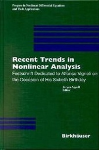 Enlarge image Cover: Recent Trends in Nonlinear Analysis - Springer