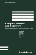 Cover: Complex Analysis and Geometry - Birkh&auml;user