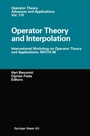 Cover: Operator Theory and Interpolation - Birkh&auml;user