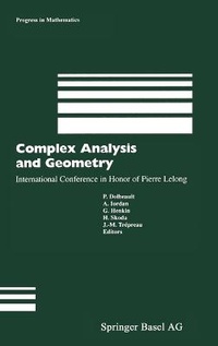 Abbildung von: Complex Analysis and Geometry - Springer