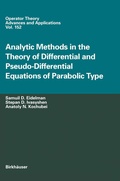 Cover: Analytic Methods In The Theory Of Differential And Pseudo-Differential Equations Of Parabolic Type - Birkh&auml;user