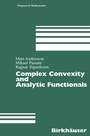 Cover: Complex Convexity and Analytic Functionals - Birkhäuser