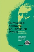 Cover: International Conference on Theoretical Physics - Birkh&auml;user