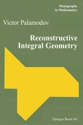 Bild: Reconstructive Integral Geometry - Birkh&auml;user