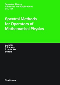 Enlarge image Cover: Spectral Methods for Operators of Mathematical Physics - Birkhäuser