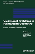 Bild: Variational Problems in Riemannian Geometry - Birkh&auml;user
