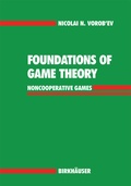 Cover: Foundations of Game Theory - Birkh&auml;user