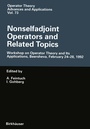 Cover: Nonselfadjoint Operators and Related Topics - Birkhäuser