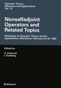 Enlarge image Cover: Nonselfadjoint Operators and Related Topics - Birkhäuser